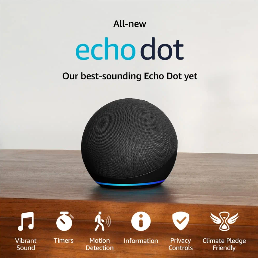 Parlante inteligente Echo Dot 5ta Generación Alexa