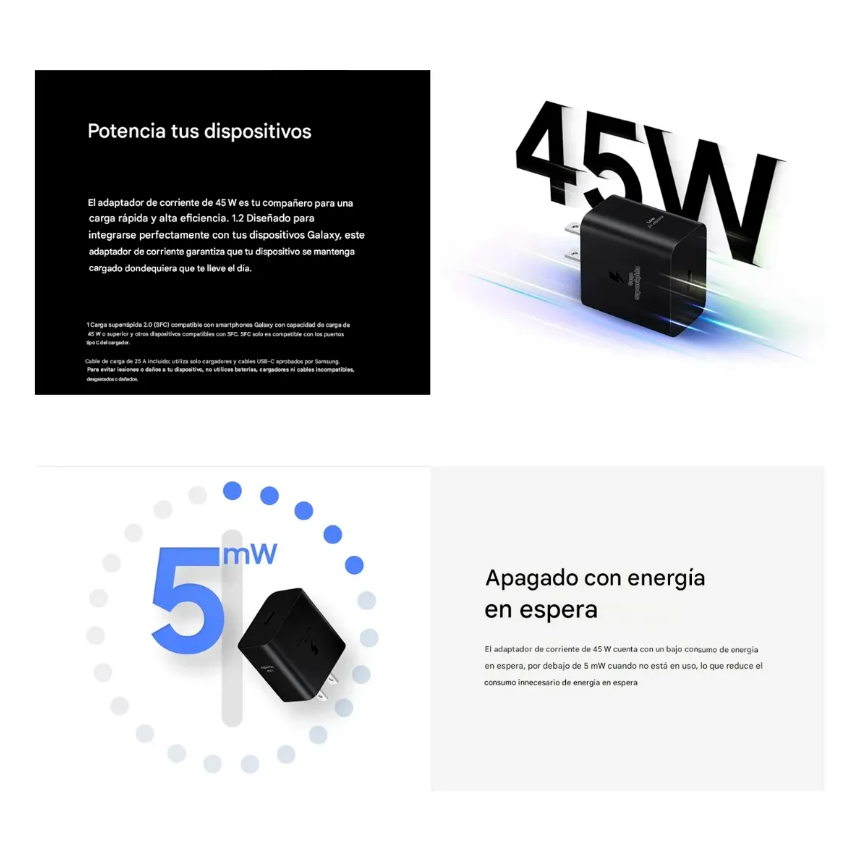 Adaptador cargador 45W Low Edition